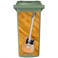 Classic Style Electric Guitar Wheelie Bin Sticker Panel